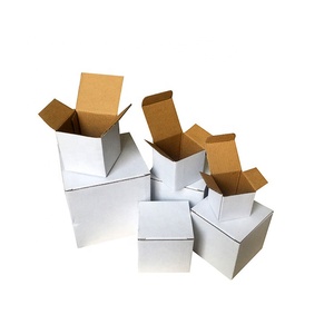 Wholesale square Small Packaging Shipping Boxes for Consumer Electronics Custom amazon E-commerce Corrugated Paper White <strong>Box</strong> - Product Image 5