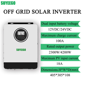 Suyeego New Model 5kva 4.2kw Dual Volt 24v 12v <strong>Input</strong> <strong>Single</strong>-phase Ac <strong>Dc</strong> Solar Inverter Off Grid Inverters for Home Use - Product Image 5
