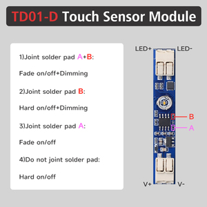 Tira de luces LED de perfil lineal 4A con atenuadores eléctricos de interruptor de módulo de Sensor táctil capacitivo DC5V/DC12V/DC24V - Product Image 5
