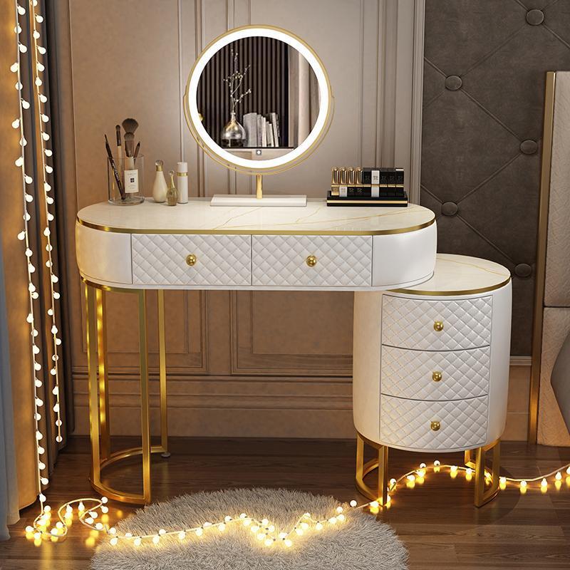 Miroir intelligent de meuble de table blanc de 100 cm