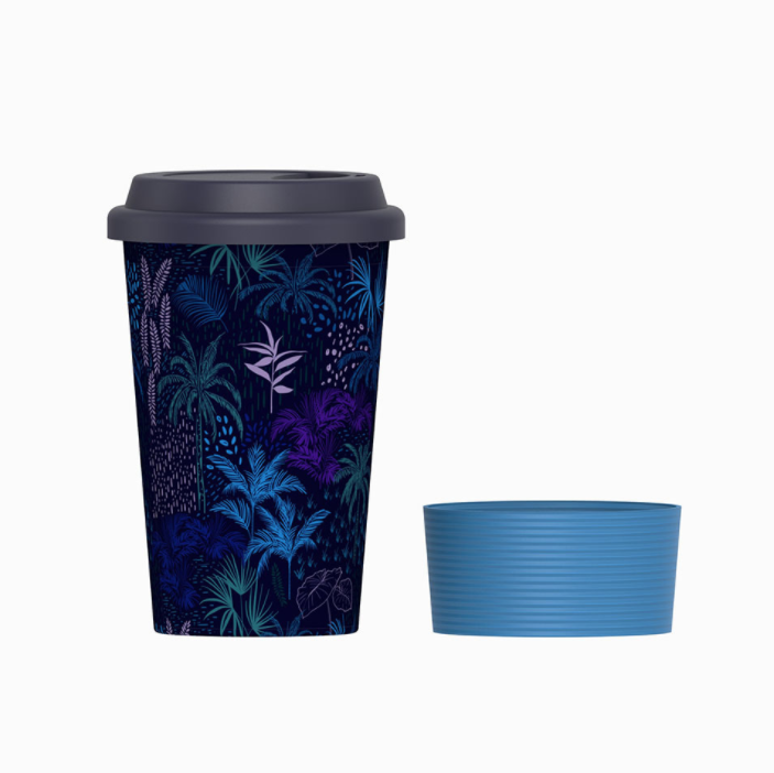 Promotional Custom Fiber Reusable Coffee Cup  High quality reusable cup