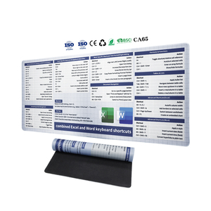 Alfombrilla de ratón grande para ordenador de oficina, alfombrilla de escritorio de acceso directo de Excel con idioma personalizado, alfombrilla de ratón para teclado, alfombrilla de ratón versión en inglés - Product Image 1