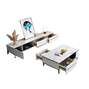 Giá rẻ bằng gỗ + kim loại chân cổ điển phòng khách mới nhất thiết kế nhỏ Bàn cà phê với lưu trữ - Product Image 5