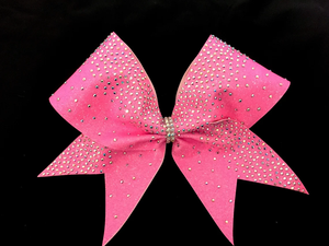 Rekabet için AB Rhinestones Cheer yay parlak Bling malzeme amigo amigo Cheerleaders için süblimasyon Glitter yaylar - Product Image 6