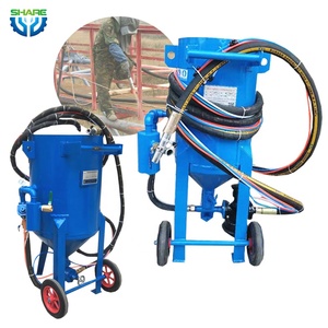 Mini ıslak kumlama ekipmanı makinesi kompresör otomatik kum blaster tabancası makinesi pas kaldırmak - Product Image 1
