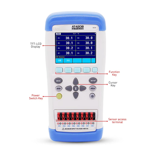 AT4204デジタル温度データロガータッチスクリーンとユニバーサル熱電対互換性 - Product Image 5