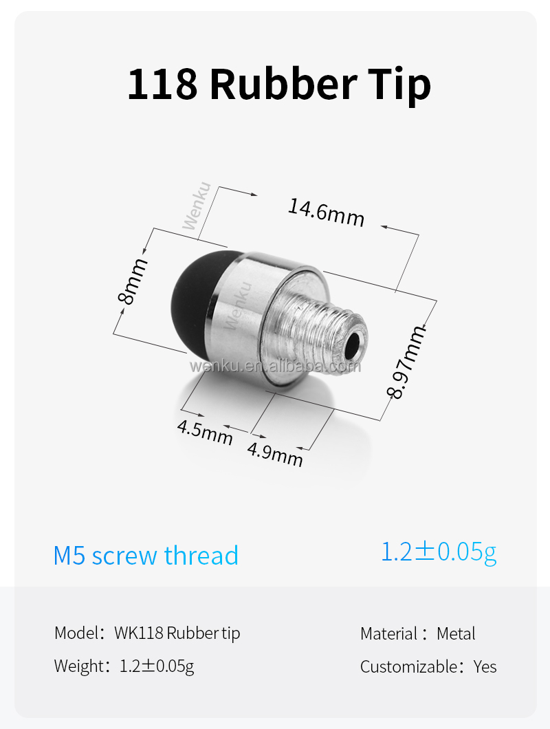 118 RubberTip-Black