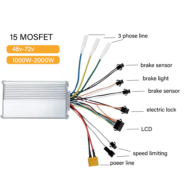 silver-15 mosfet controller ebike black