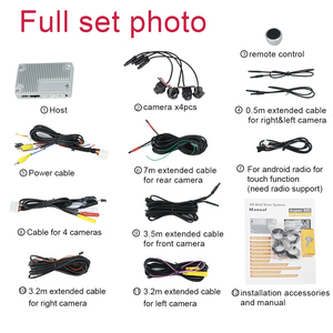 Carsanbo全高清3D 1080P 360度环视摄像头停车系统360摄像头 - Product Image 6