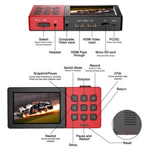 Ezcap273A registratore di acquisizione Video di gioco analogico HDMI AV 1080P 60fps portatile autonomo con scheda di acquisizione HD schermo - Product Image 2