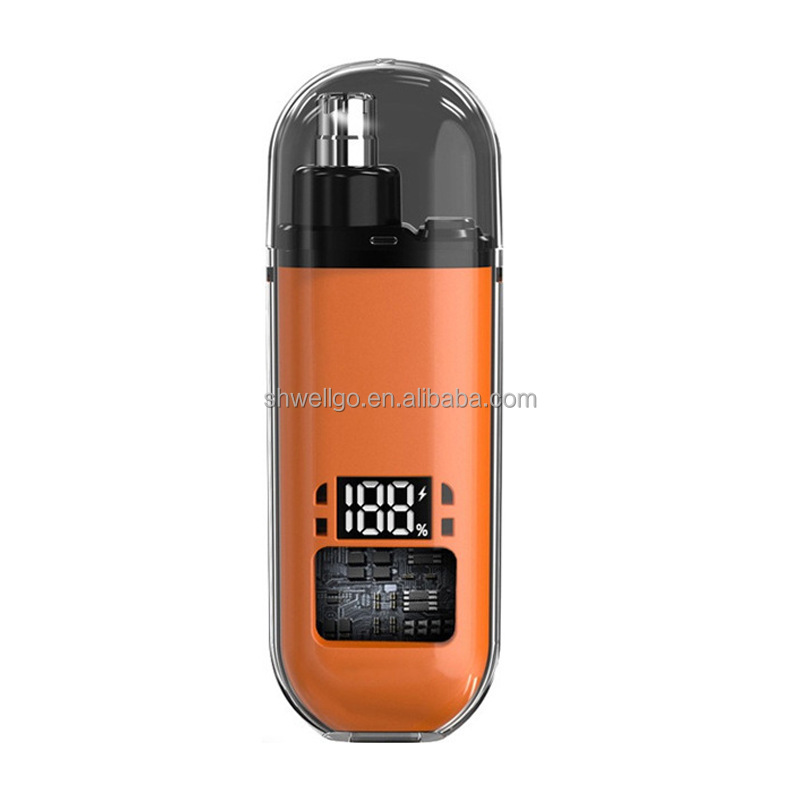 Orange digital nose hair device