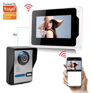 Sistema de intercomunicación de puerta de vídeo inalámbrico Sistema de control de Acceso de intercomunicación de puerta de vídeo de apartamento para 3 familias