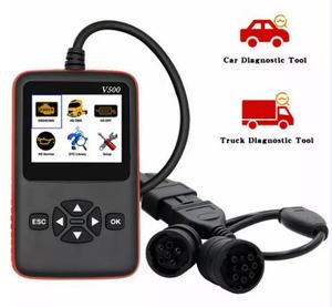 Herramienta de diagnóstico de camiones compatible con varios idiomas, escáner OBD2 y dispositivo de codificación para camiones de servicio pesado - Product Image 4