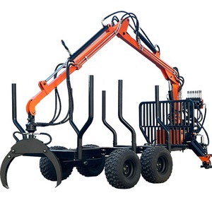 1-5T原木装载机森林车拖车紧凑型拖拉机抓木机林业机械 - Product Image 1