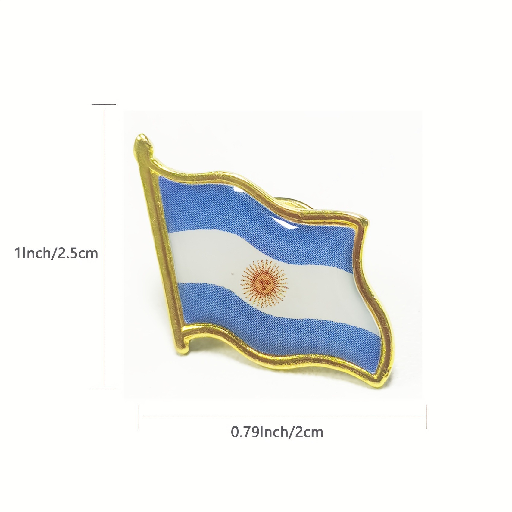 Broche drapeau argentin