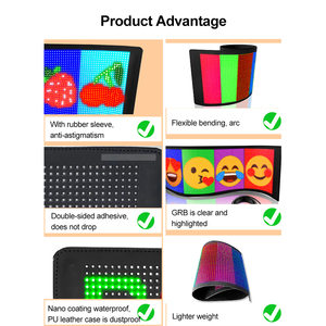 Custom Rgb <span class=keywords><strong>Led</strong></span> Smart digitale schermo flessibile luce emozione lampada interattiva App Display pubblicità auto controllata schermo