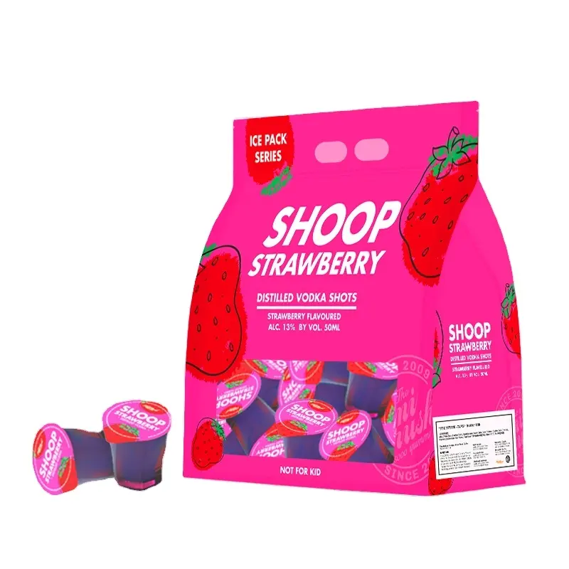 MINICRUSH jello shots álcool geléia copos vodka fruta sabor bebida