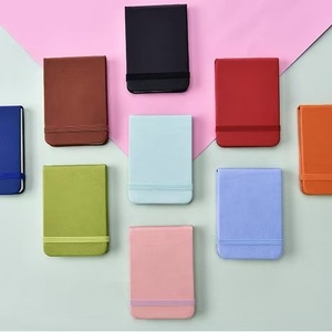 Venta al por mayor personalizado A5 A6 diario escolar cuaderno de papel grueso Bloc de notas con banda elástica 100 hojas cubierta de cuero con encuadernación térmica - Product Image 5