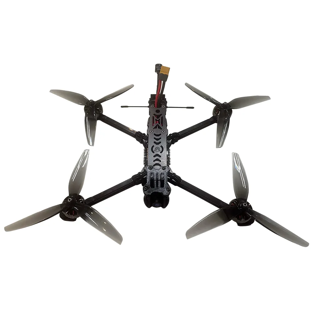 Kit de Dron FPV de 10 pulgadas Rango de vuelo de 20 km 4 ~ 6,5 kg Carga útil Función de posicionamiento GPS Cámara de visión nocturna Dron FPV 10 pulgadas