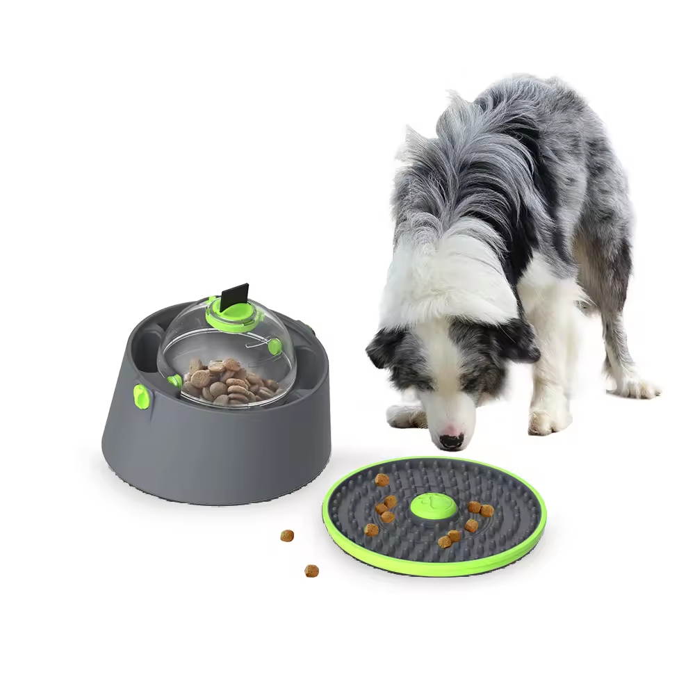 Puzzle Ball Toy + Crate Lick Pad + Bowl