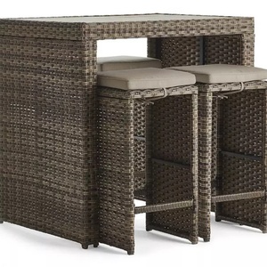 Outdoor Modern Rattan Chair High bar Chair Balcony Courtyard Leisure Table and Chair <strong>Combination</strong> - Product Image 1