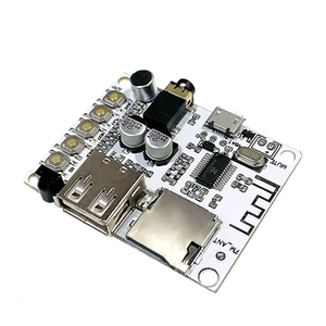 Módulo de placa receptora de audio inalámbrico Bluetooth, decodificación y reproducción, con tarjeta USB TF, salida frontal