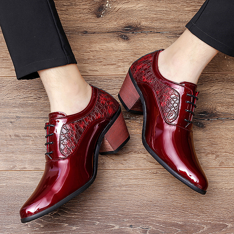 Genuine Leather Lace Up Stylish Fashionable Casual Shoe For Men Red S219-3384 (STOCK ITEM) 10 PRISTINE