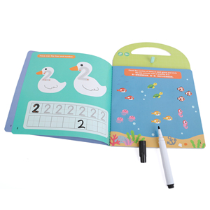 儿童学写数字和字母用笔和手柄擦拭干净的书 - Product Image 3
