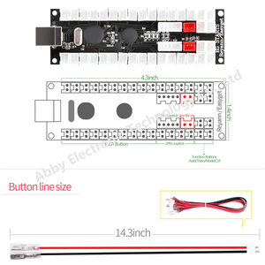 2-Player DIY <strong>Arcade</strong> Kit Zero Delay 2X <strong>USB</strong> Encoder+2X Joystick+20x LED <strong>Arcade</strong> Buttons for PC, MAME, Mac &amp; <strong>Raspberry</strong> <strong>Pi</strong>