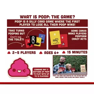 プラスチック製の英語版でゲームに優しい大人と子供のカードゲームをうんち - Product Image 3