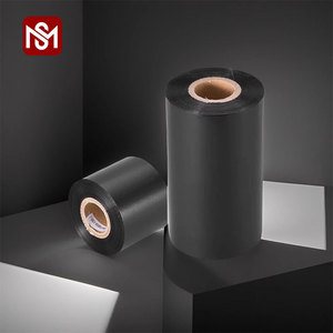 Cinta de transferencia térmica de cera negra de alta calidad cinta TTR cinta de impresora de código de barras - Product Image 1
