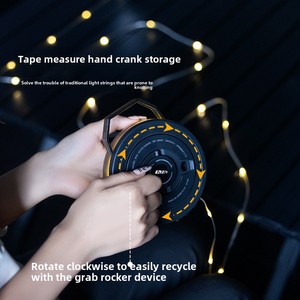 Retro LED Camping Atmosphere Light - IP67 wasserdichter Streifen mit 100H Laufzeit und Fernbedienung für Zelt überdachung Außen dekoration