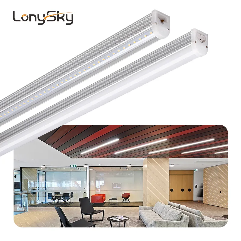 High Brightness Warehouse linkable dimmable led shop t5 integrated tube light for supermarket