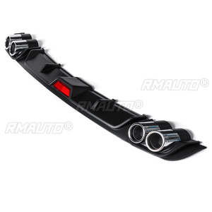 120/128 evrensel araba arka tampon difüzör dudak bagaj Spoiler arka difüzör koruyucu Canard Audi için KIA için BMW için Benz - Product Image 3