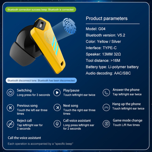 2023 trend dokunmatik kontrol TWS hızlı otomatik eşleştirme su geçirmez büyük şarj kutusu kablosuz Casque Mic kulaklık TWS - Product Image 3