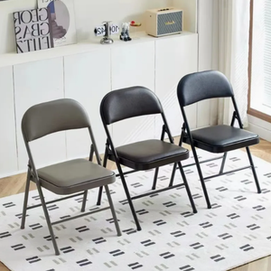 Foshan قابلة للطي الساخنة مع جلد PU مطلي بالكروم للمناسبات التخييم في الهواء الطلق فندق المدرسة الحفلات المناسبات الطعام - Product Image 1