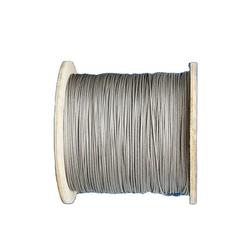 Cuerda de alambre de acero inoxidable 304, cuerda de alambre suave y fino, colgador de ropa, cuerda de elevación para exteriores, especificación completa