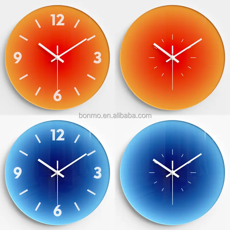 Reloj de pared con impresión de logotipo, personalizado, regalos, precio barato, venta directa de fábrica