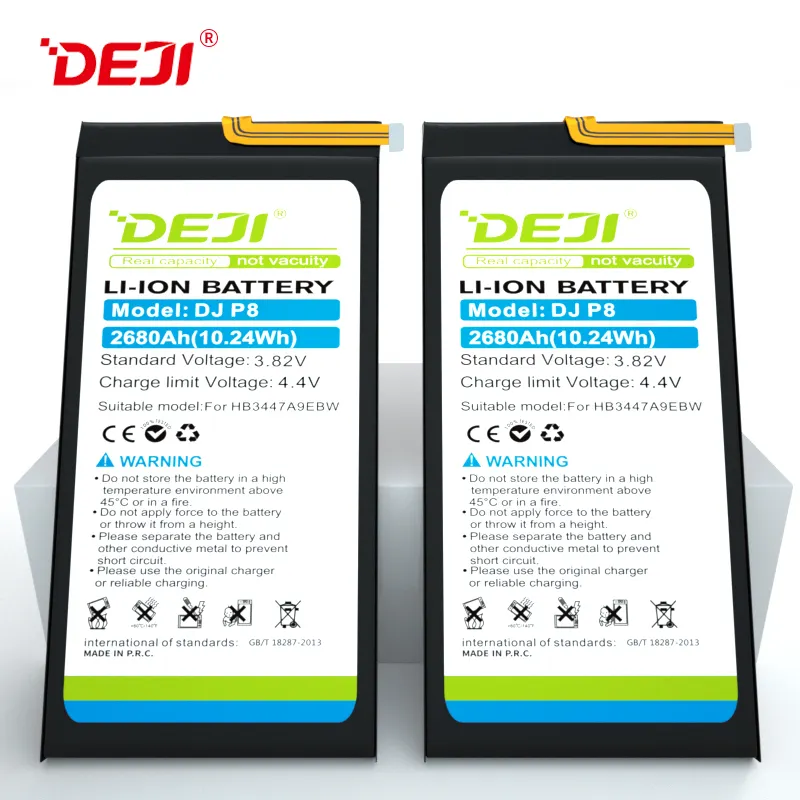 DEJI 2600MAh 0 รอบแบตเตอรี่ใหม่สําหรับHuawei P8 HB3447A9EBWแบตเตอรี่สมาร์ทโฟน