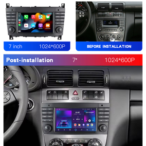 Commercio all'ingrosso Android 7 pollici Octa Core 4 + 64GB autoradio lettore multimediale GPS lettore DVD per Mercedes Benz C-Class W203 - Product Image 3