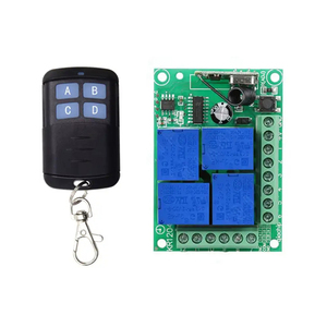 433Mhz telecomando universale Wireless DC 12V 4CH relè interruttore ricevitore modulo + 4 pz RF Controller trasmettitore fai da te Chipwelldone - Product Image 1