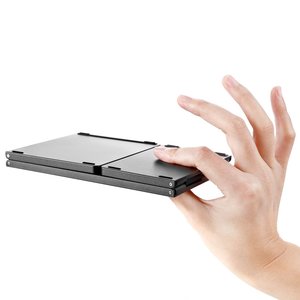 Teclado plegable ultradelgado e inalámbrico, adecuado para tableta y teléfono móvil, logotipo personalizable