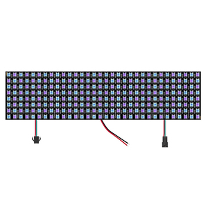WS2812B schermo a pannello Led matrice digitale flessibile 256 pixel WS2812 5050SMD RGB indirizzabile individualmente 8*8/16*16 DC5V