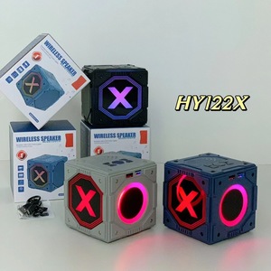 RGB LED Wireless Speaker Rubik's Cube Decorative Audio <strong>System</strong> with for Bluetooth TWS FM Radio Powerful Sound for <strong>Computer</strong> Use - Product Image 5