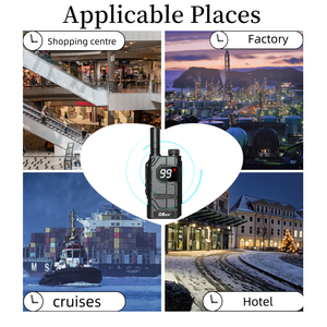 Display a LED superato CE FCC Walkie Talkie portatile OS E36 99CH PMR FRS 462-467MHz chiaramente voce lungo la Radio bidirezionale - Product Image 6