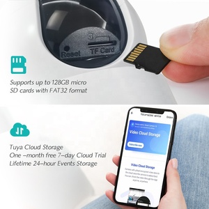 Tuya-cámara WiFi PTZ de 2MP para interior, sistema de alarma de seguridad para el hogar, con detección de movimiento, domo a Color, CCTV - Product Image 6