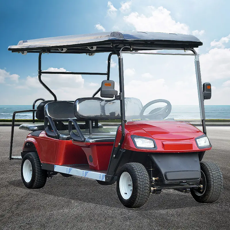 HOT New Golf Cart carrello da Golf azionato a Gas Time Controller Storage ricarica a quattro ruote Scooter elettrico da Golf in metallo 60