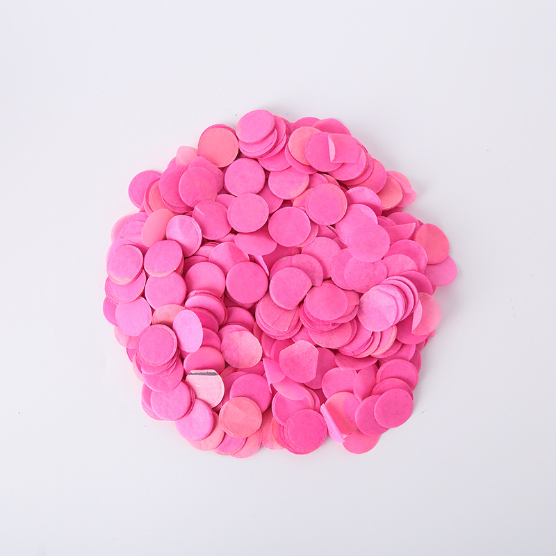colorful Rose-red small round discs, 1.5-2 cm