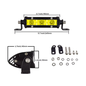 Araba LED çalışma lambaları 12V 24V 4 inç 9W Off Road Spot işık SUV ATV kamyon 4x4 SUV tekne motosiklet otomatik sis lambası far - Product Image 2