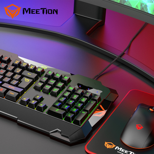 MeeTion C505コンピュータ有線コンボ104キーLEDバックライトキーボードゲームヘッドセット & マウスセットUSBインターフェイスとマウスパッド付き - Product Image 5